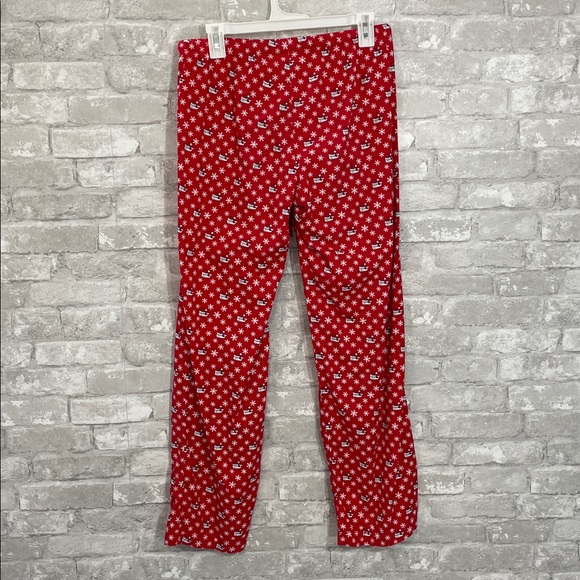 Vineyard Vines Red and White Snowflake Pants - Picture 3 of 4